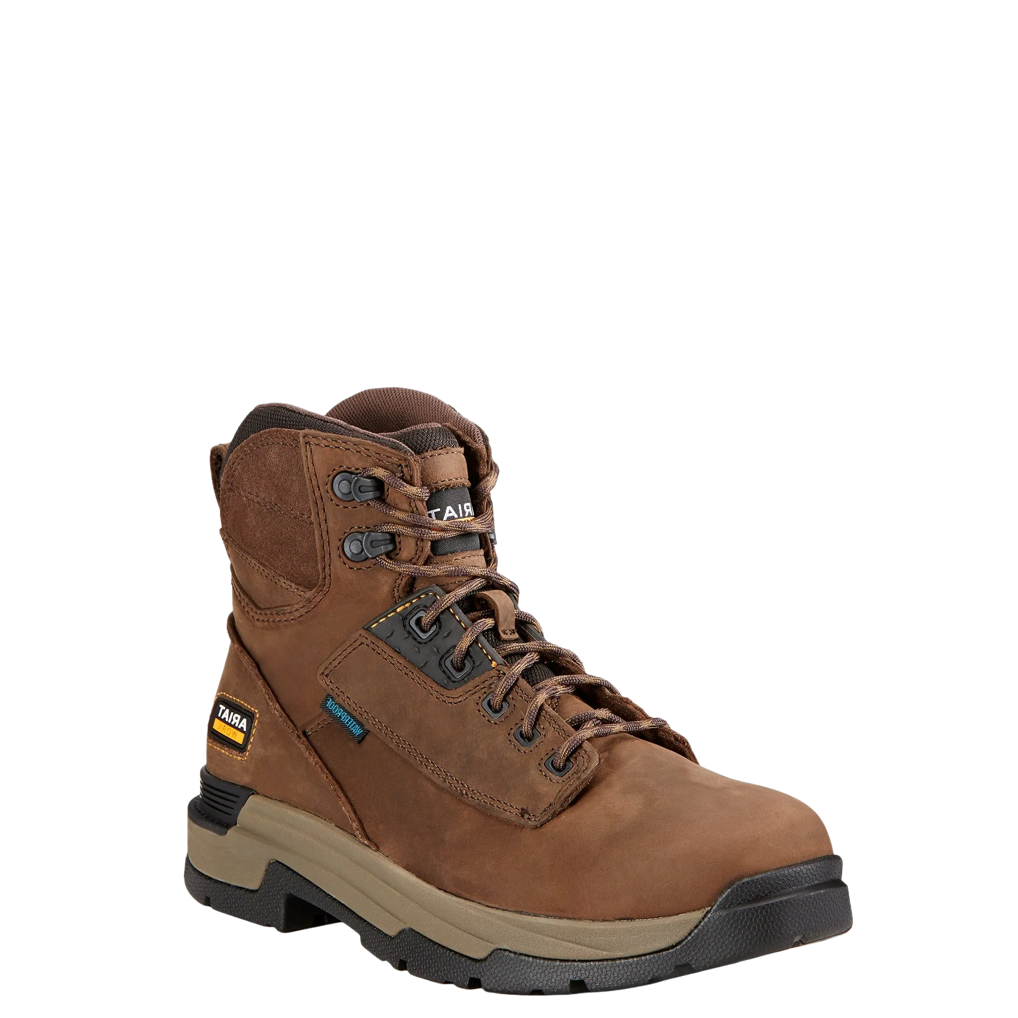 Ariat Men's Brown Mastergrip 6" H2O Waterproof Work Boot 10017421