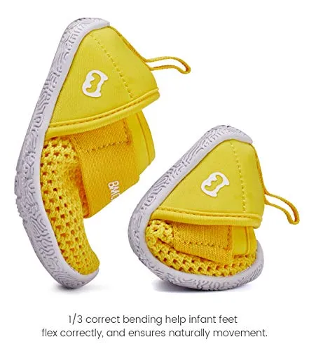 Baby Sneakers Girls Boys Mesh First Walkers Shoes 6 9 12 18 24 Months Yellow Size 12-18 Months Infant
