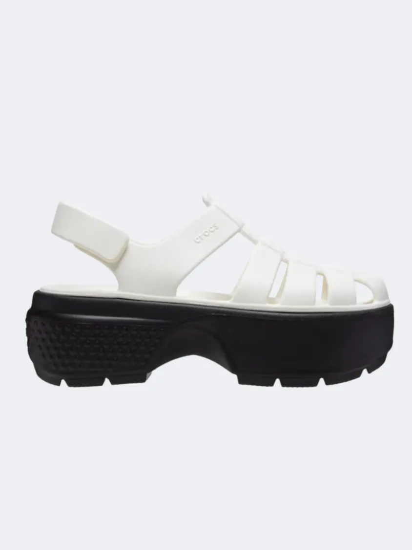 Crocs Stomp Fisherman Unisex Lifestyle Slide Chalk
