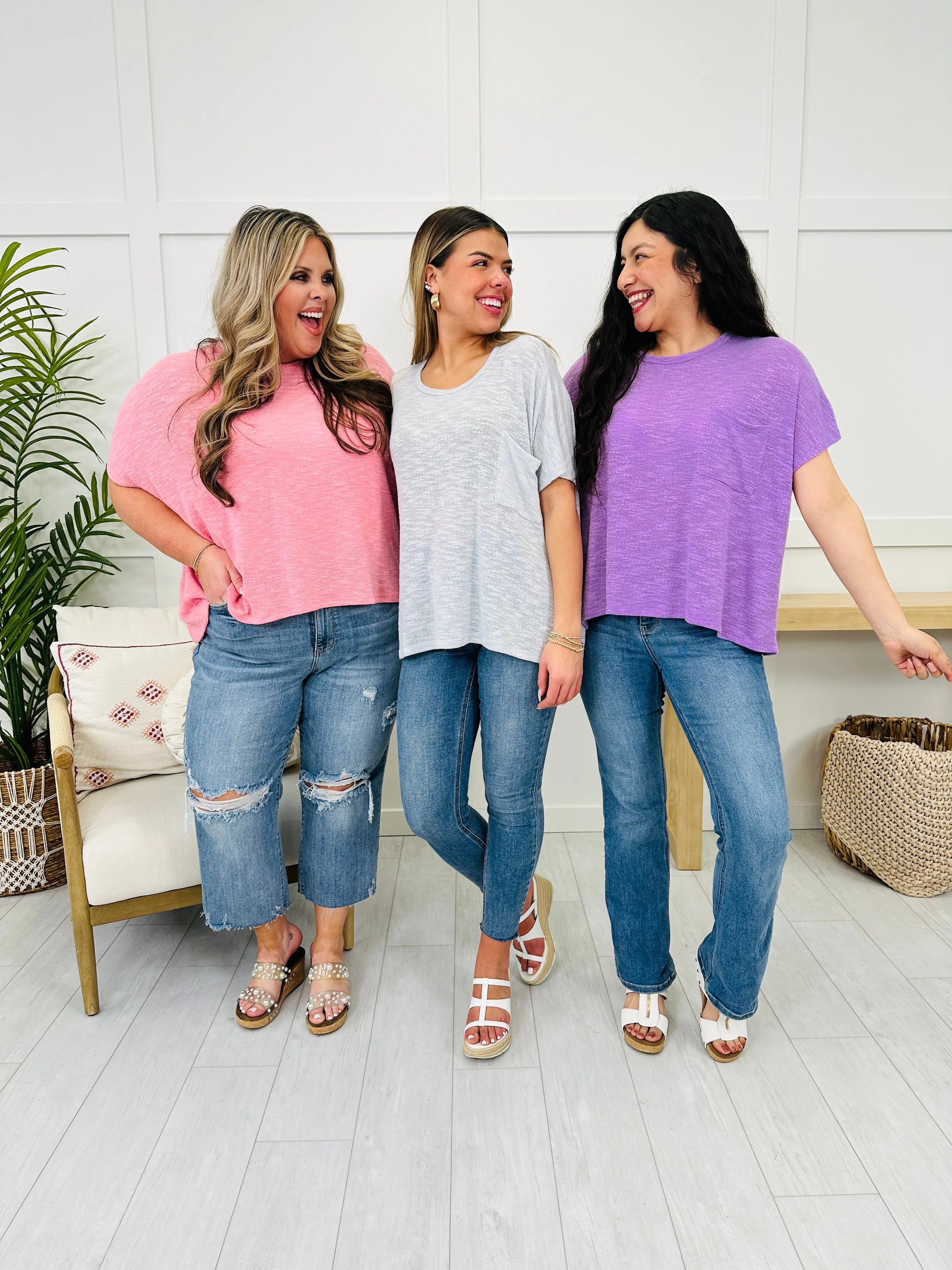 DOORBUSTER! Refined Basics Top- Multiple Colors!