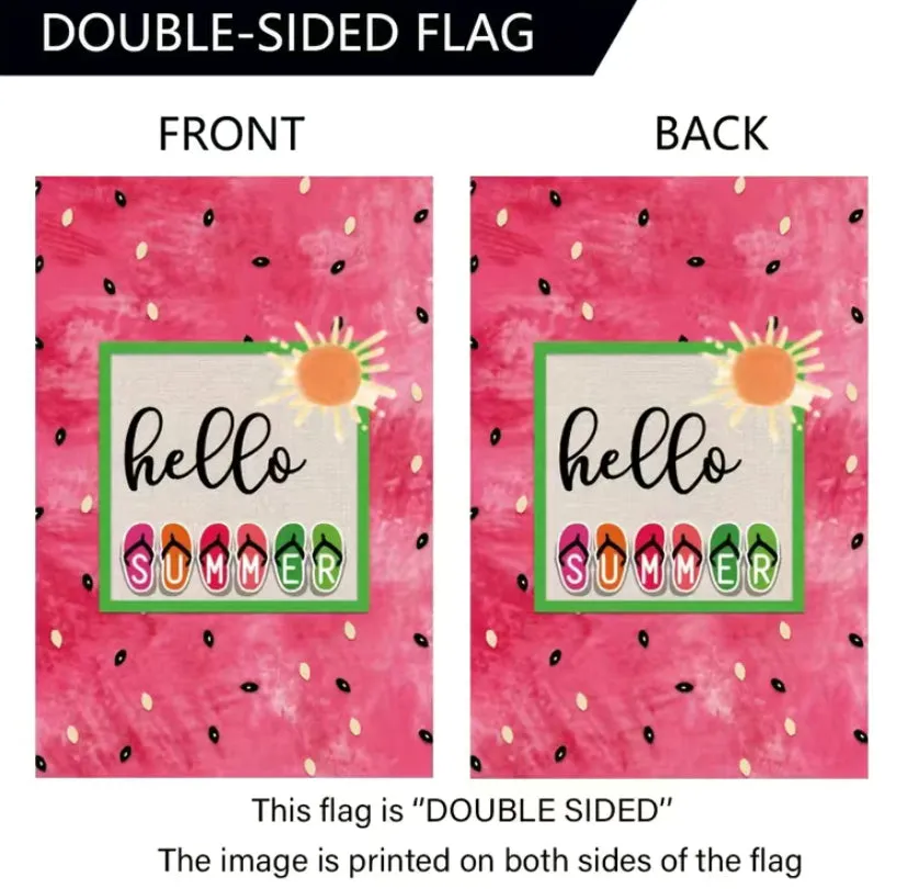 Flip flops garden flag