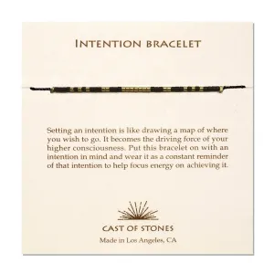 Intention Bracelet - Gold/ Black
