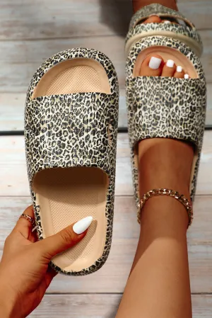 LEOPARD SOFT RUBBER SLIDES