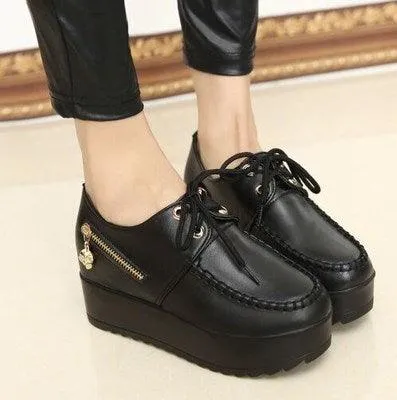 Little leather shoes female 2021 spring new wave Student Korean version of the British style brand shoes, casual shoes, women's shoes.