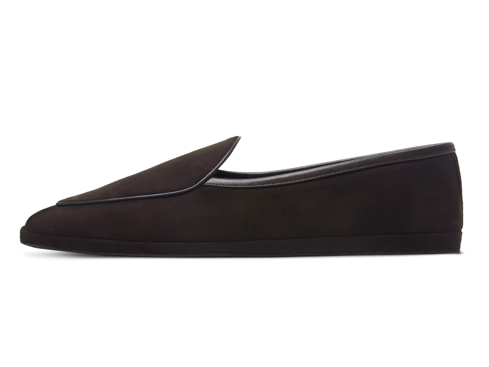 Lune Slippers in Dark Brown Luxe Suede