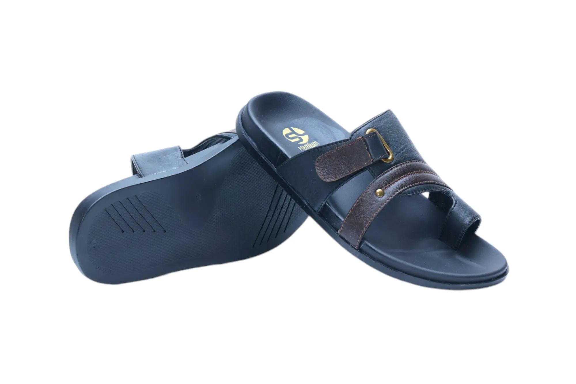 Mens leather chappal 54910
