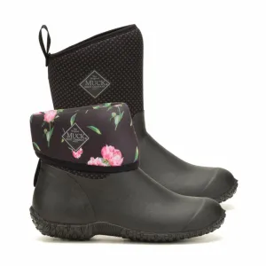 Muck Footwear Women MUCKSTER II MID BLACK/CHARCOAL/ROSE