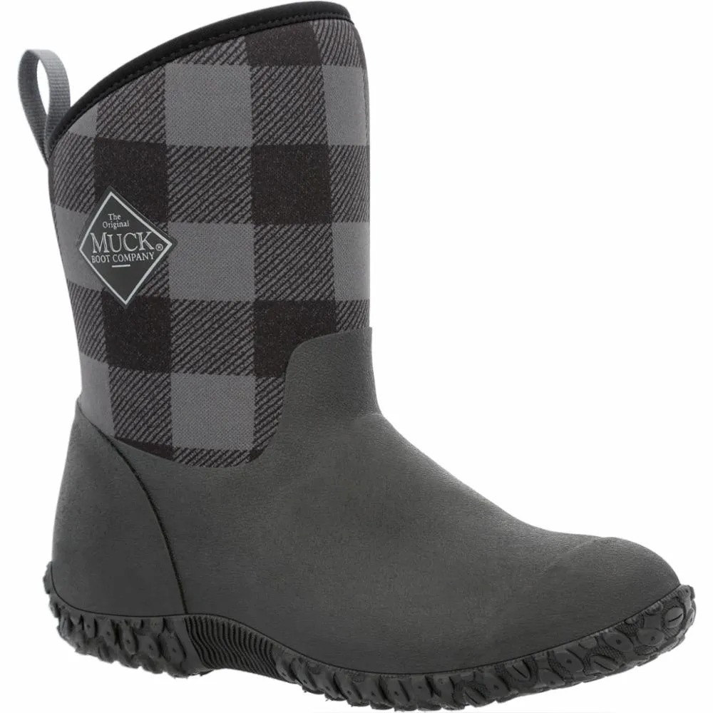 Muck Footwear Women MUCKSTER II MID FLEECE BLACK/GREYPLAID