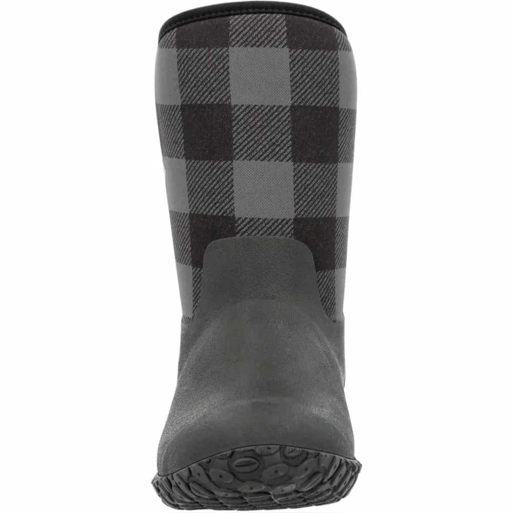Muck Footwear Women MUCKSTER II MID FLEECE BLACK/GREYPLAID