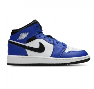 Nike Kids' Air Jordan 1 Mid Shoes - Game Royal / White / Black