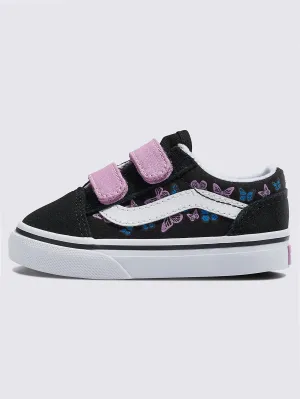 Old Skool V Butterfly Kisses Black/Multi (Little Kids)
