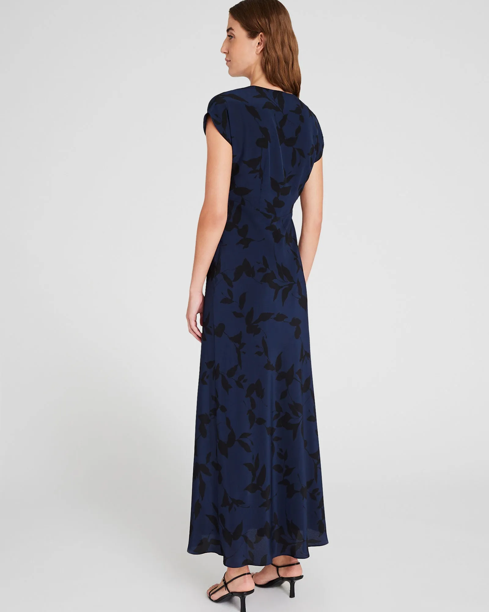Printed Silk Maxi Dress