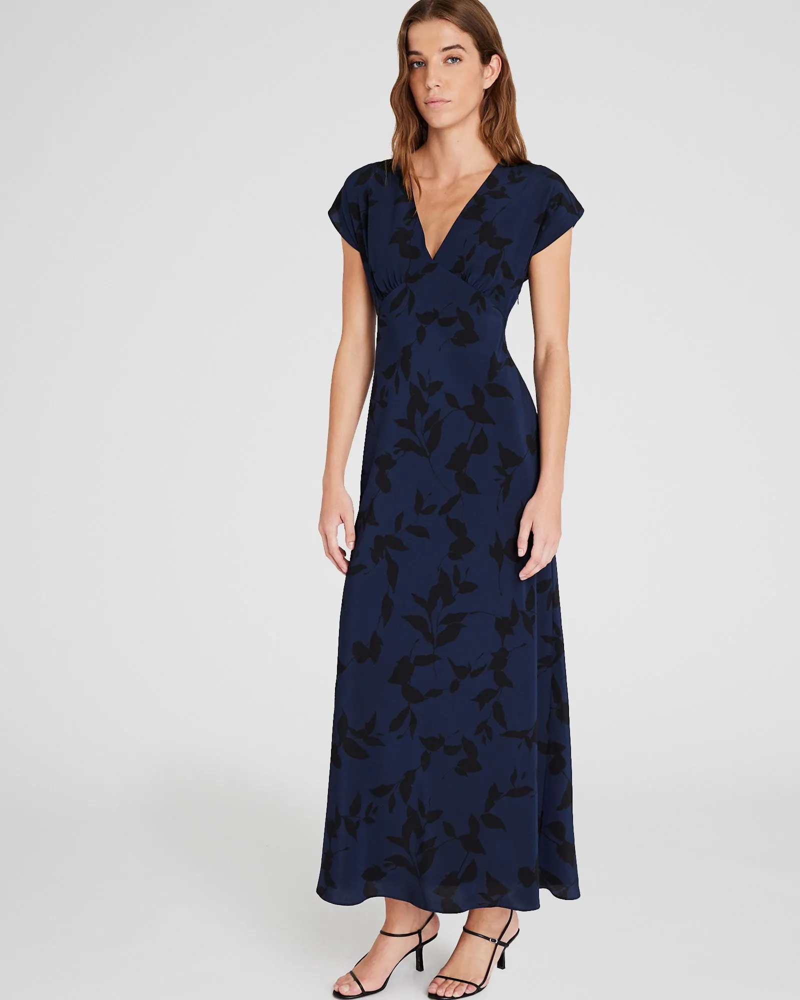 Printed Silk Maxi Dress