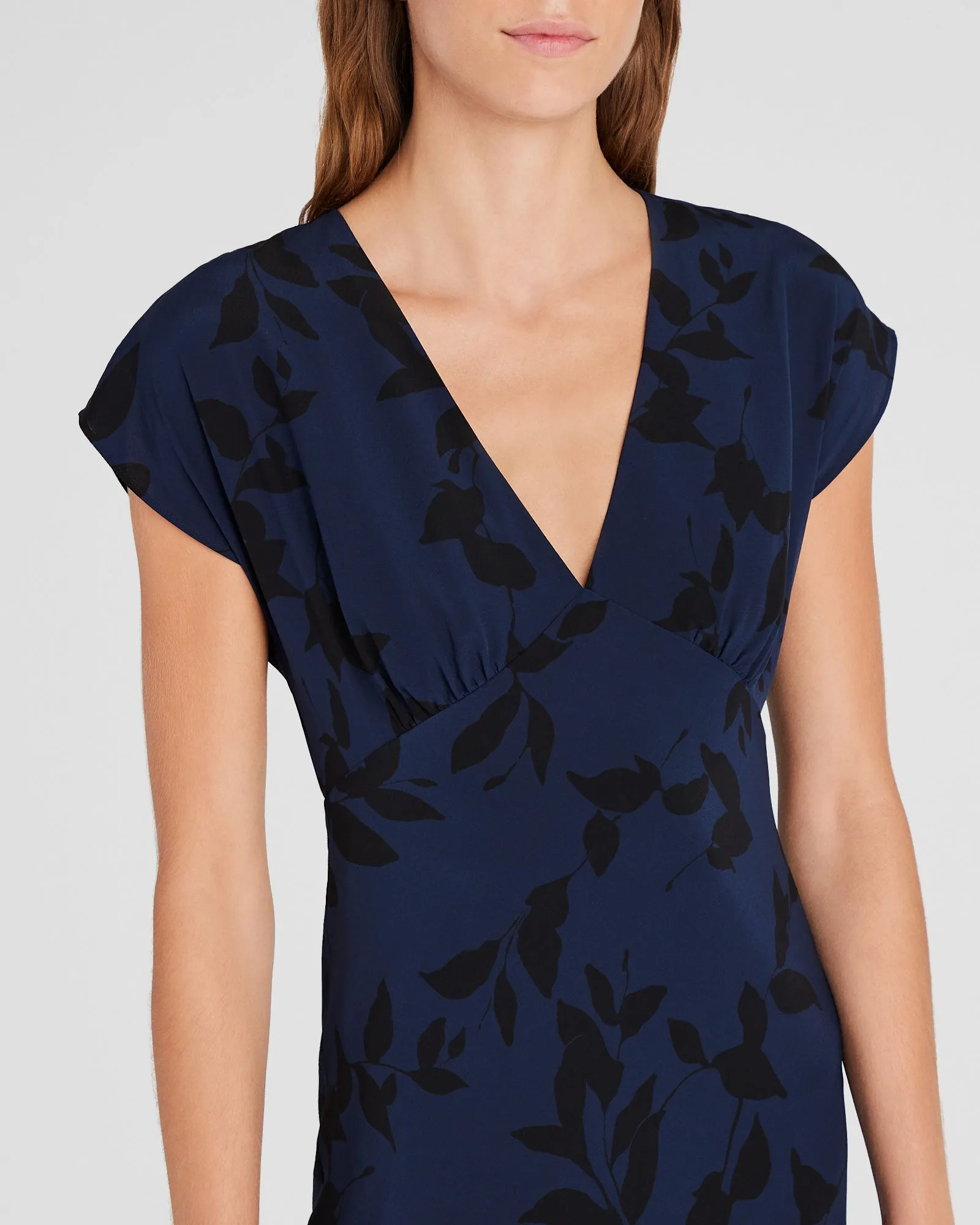 Printed Silk Maxi Dress