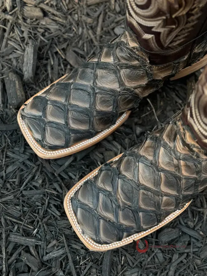 RANCHERS BIGBASS CARAMEL BLACK RISE WILD MEZCAL BOOT