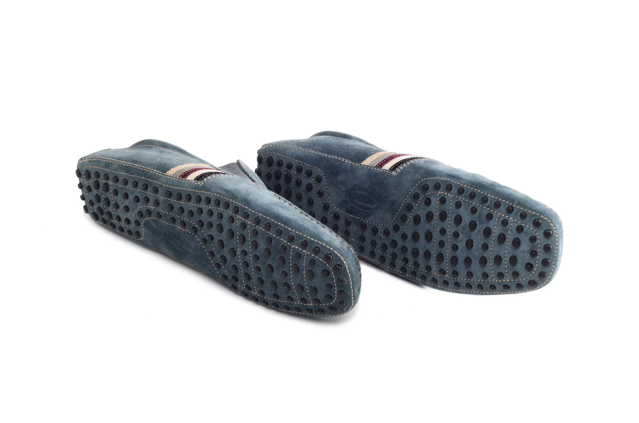 Tod's  - Blue Suede Driving Shoe - 8 1/2M