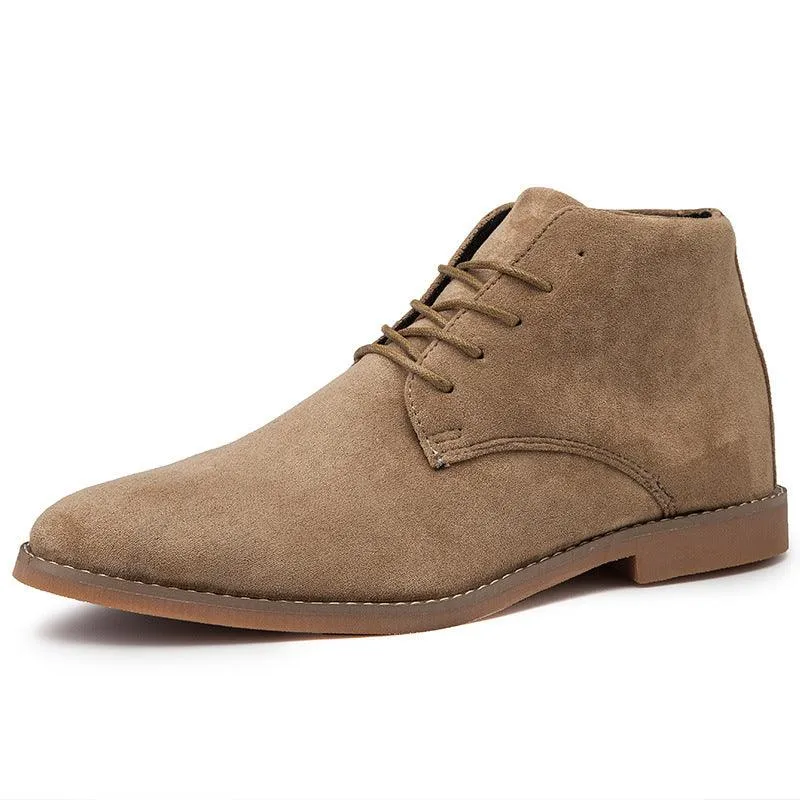Trendy Men's Boots | British Style Pointed Toe Leather Boots for Men