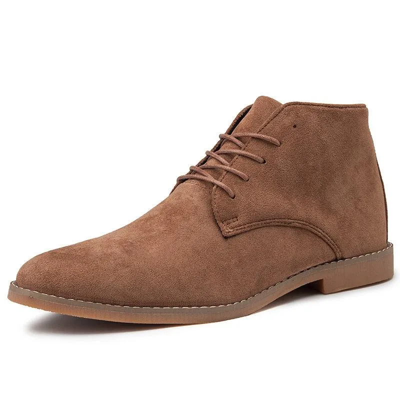 Trendy Men's Boots | British Style Pointed Toe Leather Boots for Men