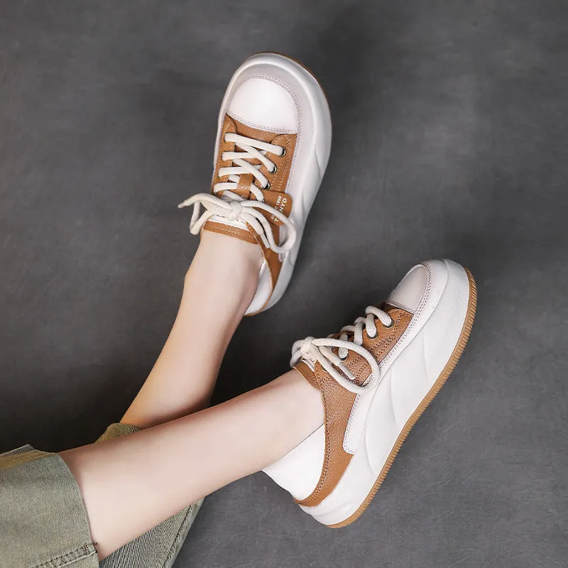 Women Fashion Soft Leather Casual Shoes