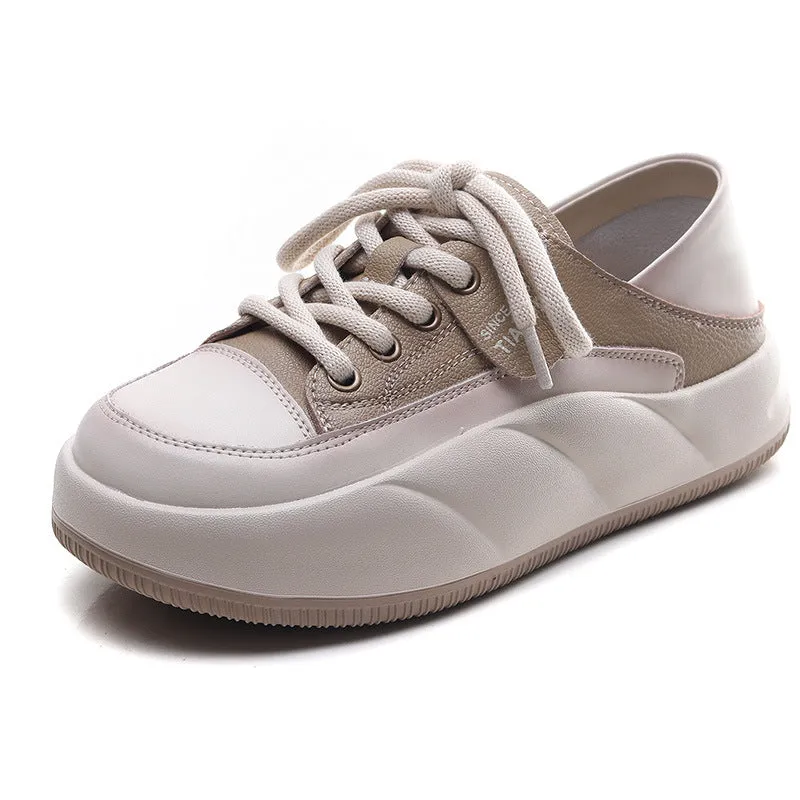 Women Fashion Soft Leather Casual Shoes