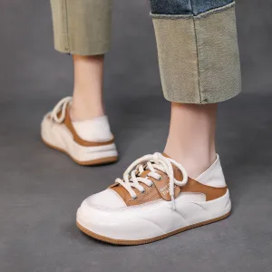 Women Fashion Soft Leather Casual Shoes