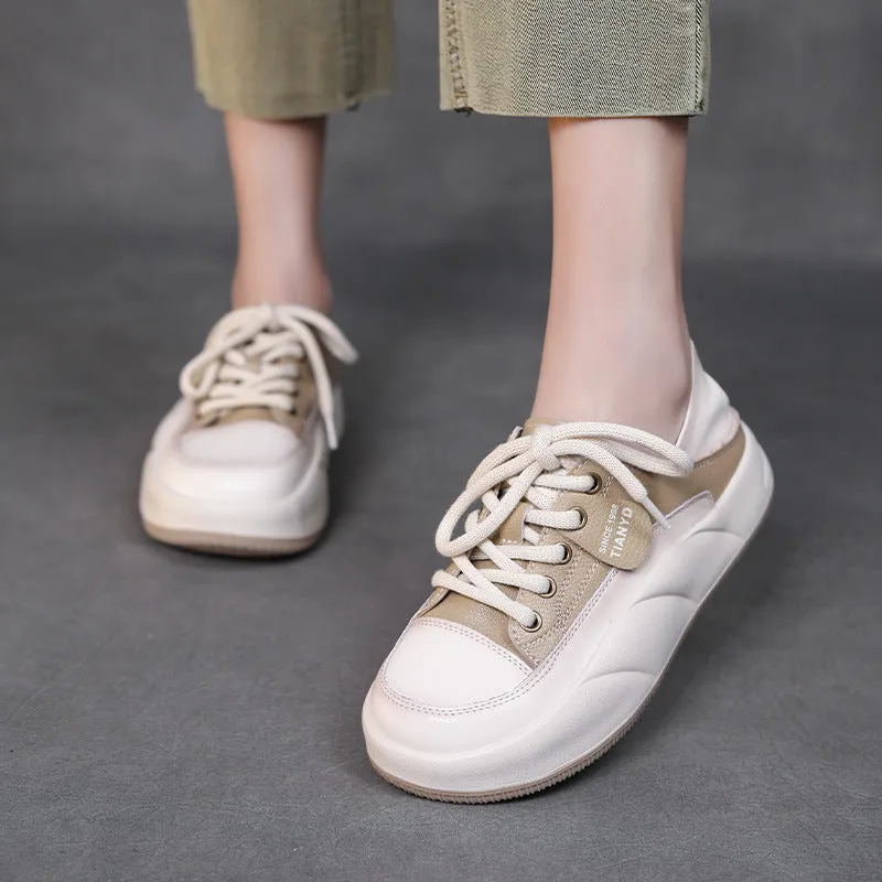 Women Fashion Soft Leather Casual Shoes